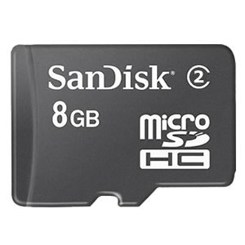 Sandisk 8GB Micro SDHC Memory Card