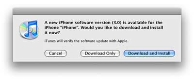 Updating to iPhone OS 3.0