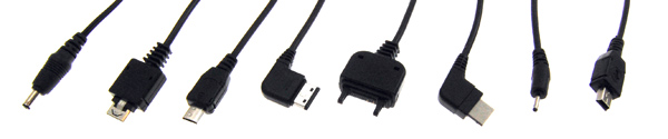 Charging adapters available for LG, Micro USB, Samsung, Sony Ericsson, Classic Samsung, Nokia 2mm and Mini USB