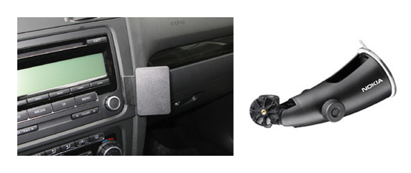 Mount your Nokia Car Holder onto a Brodit ProClip or HH12 Mount to prevent damaging your dashboard