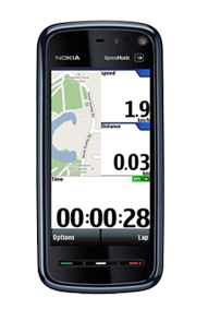 Nokia 5800 with Sports Tracker