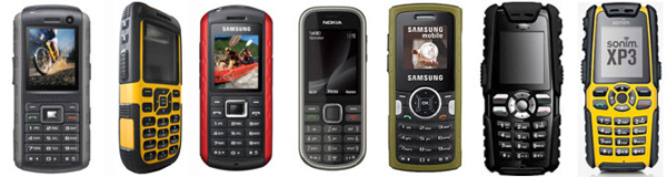 All Sim Free Toughphones Rugged Handsets from Nokia, Samsung & Sonim
