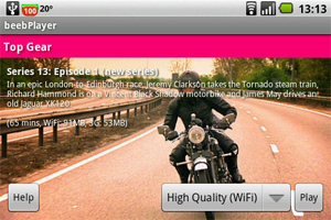 beebplayer pour Android 