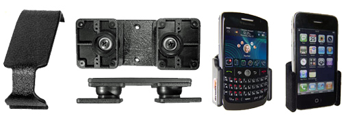 Mount 2 phones using a Brodit ProClip, a Dual Mount & 2 Passive holders