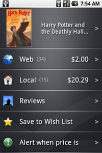 ShopSavvy pour Android ShopSavvy pour Android
