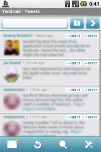 Twidroid pour Android 