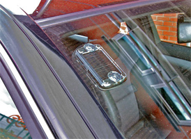 Clip & Talk Solar fits neatly on inside of windscreen