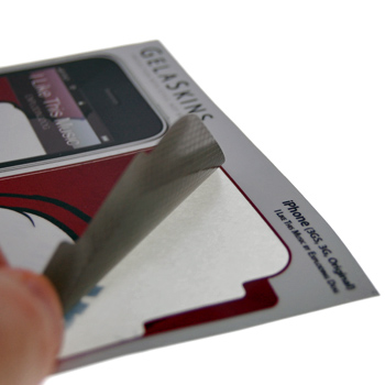 Remove Gelaskin from the backing card
