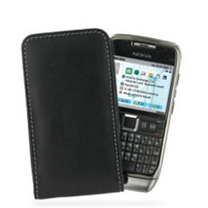 PDair Vertical Leather Pouch Case - Nokia E71