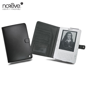 Noreve Black Leather Book Case - Amazon Kindle