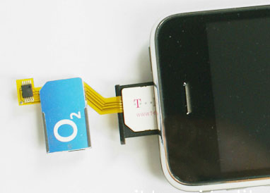 Attach the Sim Cards to the adapter and insert into phone