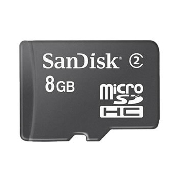 SanDisk MicroSDHC Card - 8GB Without Reader