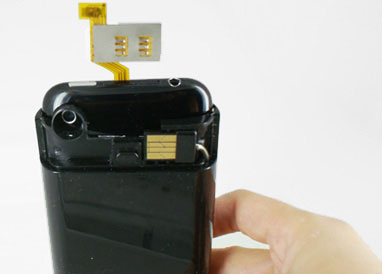 Fold adapter over the top of the phone and attach cover Fold adapter over the top of the phone and attach cover