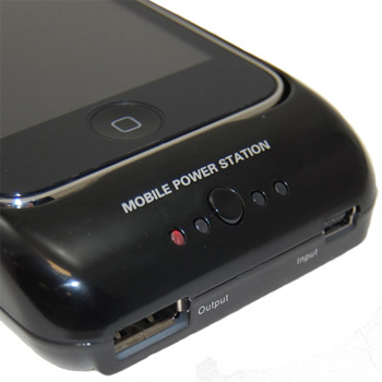 iPhone 3G Solar Case Charging Ports