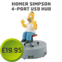 Homer Simpson 4 Port USB Hub
