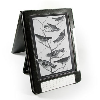 Tuff-Luv Black Leather Flip Case - Amazon Kindle DX