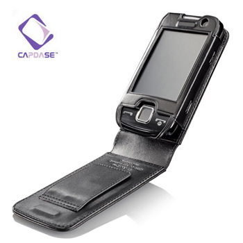 Capdase Classic Leather Flip Case for Samsung S5600