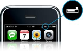 Jawbone Icon transmits battery level to the iPhone