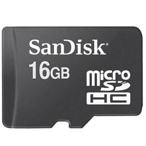 SanDisk MicroSDHC Card - 16GB