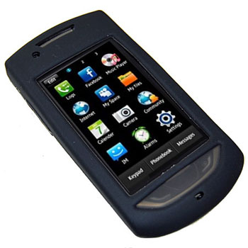 Silicone Case For Samsung Monte - Black
