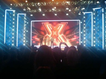 X-Factor Judges on Stage