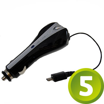 Cellular Line Retractable Car Charger - MicroUSB