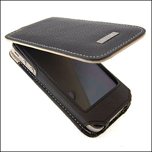 Alu Leather Case for iPhone 4 - Black