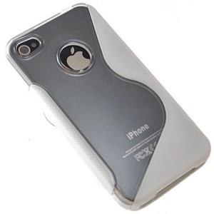 Flexishield Wave case for iPhone 4 White