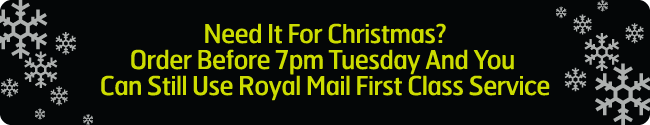 Order by 7pm for Christmas delivery by Royal Mail First Class