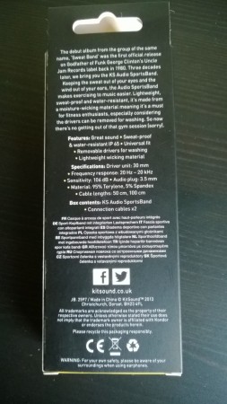 KitSound Sport Band box back