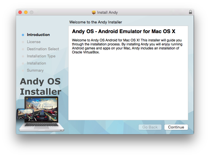 andy emulator home