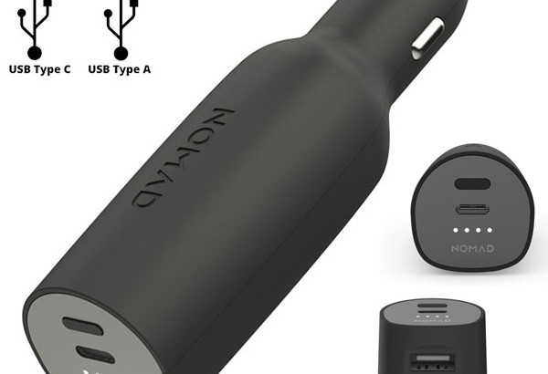Nomad Road Trip USB-C & Universal Car Charger & 3000mAh Power Bank