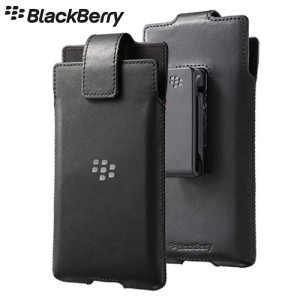 Official Blackberry Priv Leather Swivel Holster Case