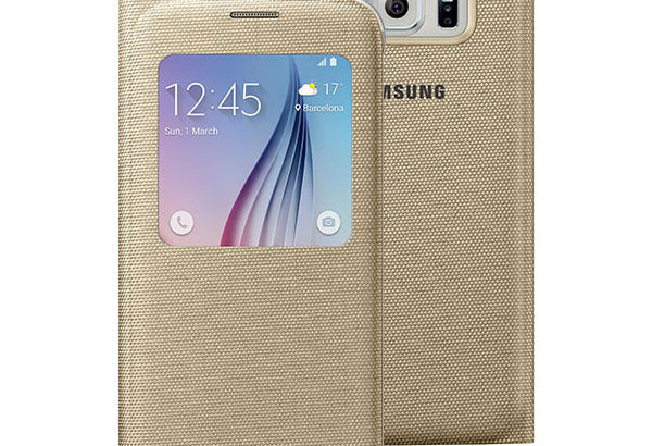 Official Samsung Galaxy S6 S View Fabric Premium Cover Case