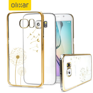 Olixar Dandelion Samsung Galaxy S6 Shell Case - Gold / Clear
