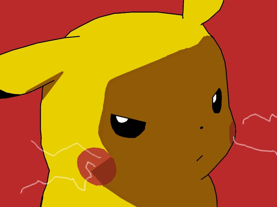 angry pikachu