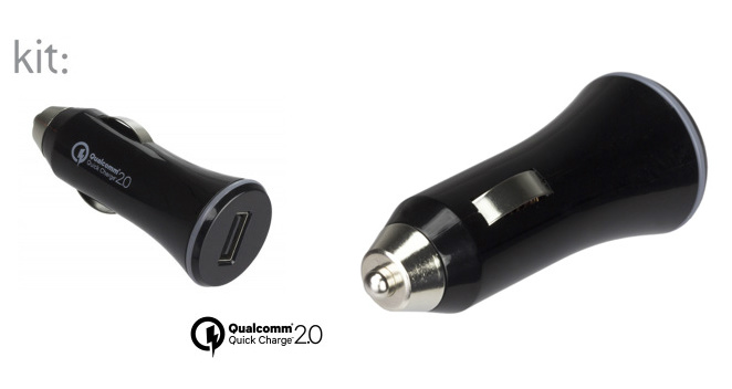 kit qualcomm car charger