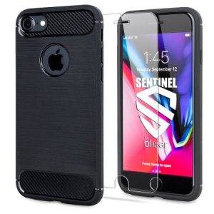 Olixar Sentinel iPhone 7 Case and Glass Screen Protector