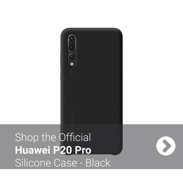 Official Black Huawei P20 Pro Silicone Case