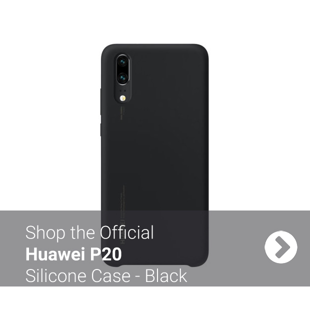 Black Official Huawei P20 Silicone Case