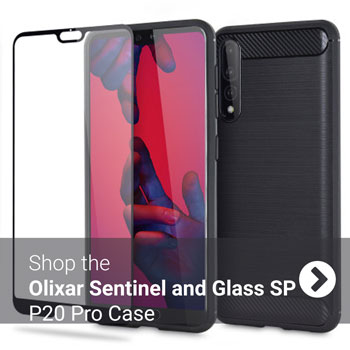 Olixar Sentinel Huawei P20 Pro Case and Glass Screen Protector