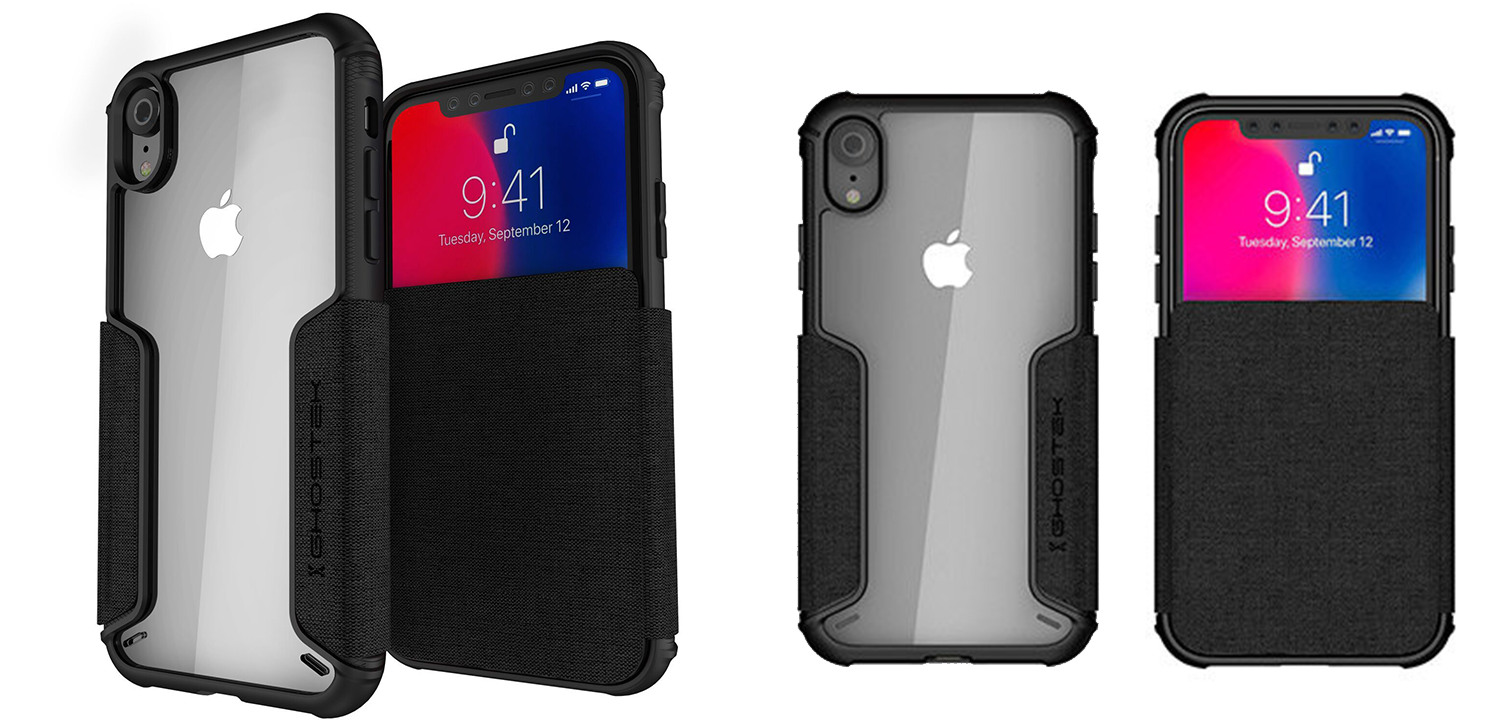 Coque iPhone XR Ghostek Exec 3 portefeuille avec porte-carte – Noir