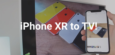 get iphone xr to tv banner