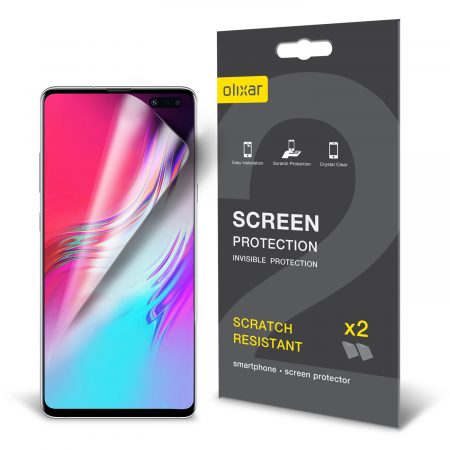 Olixar Samsung Galaxy S10 5G Film Screen Protector 2-in-1 Pack