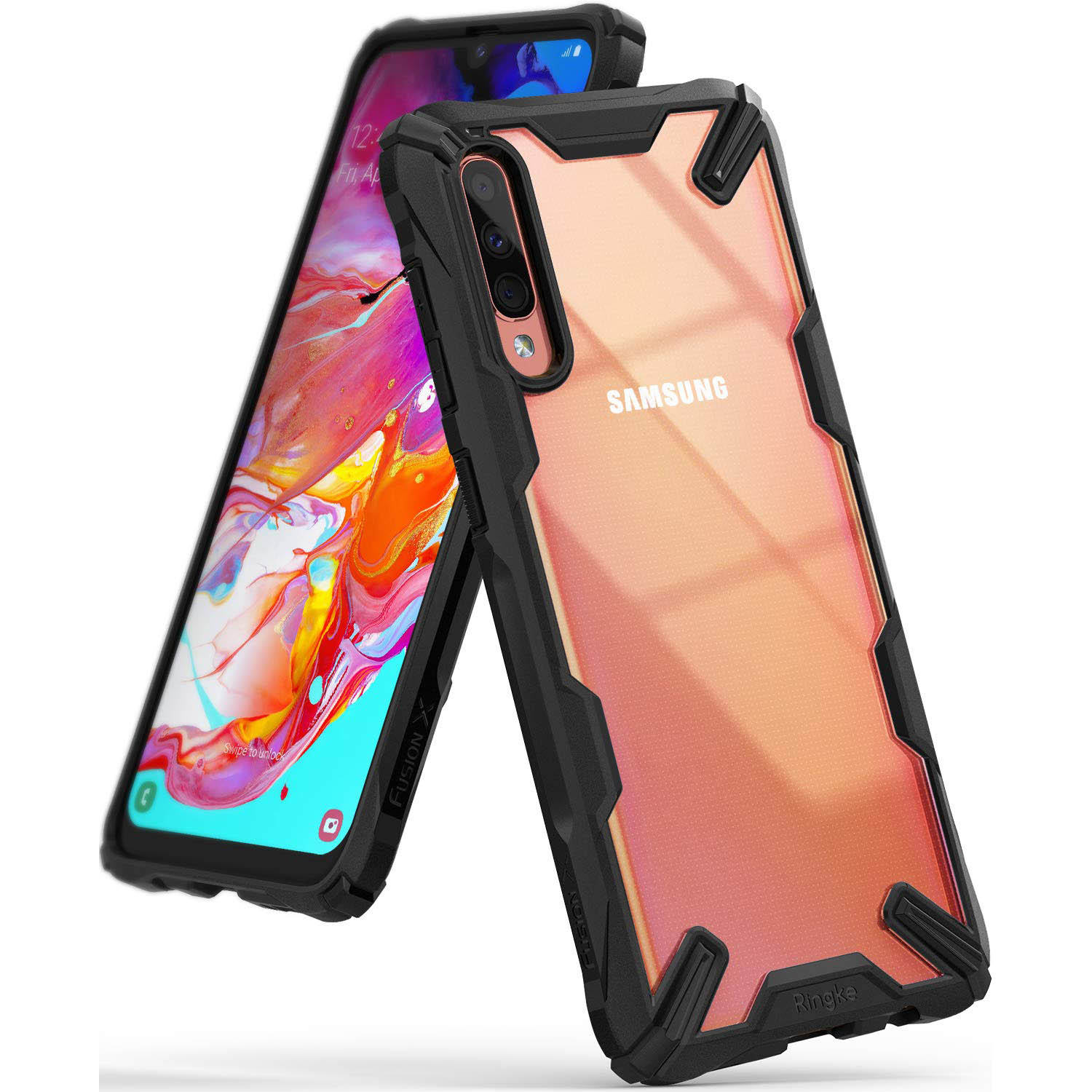 Ringke Fusion X Samsung Galaxy A70 Tough Case Black