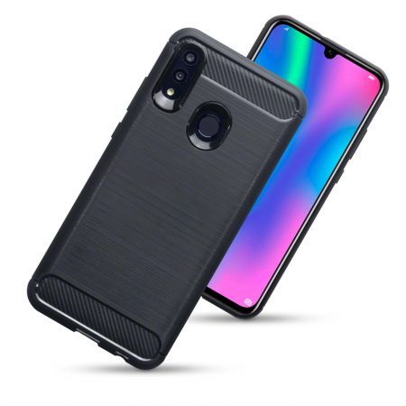 Olixar Huawei P Smart 2019 Carbon Fibre Protective Case - Black