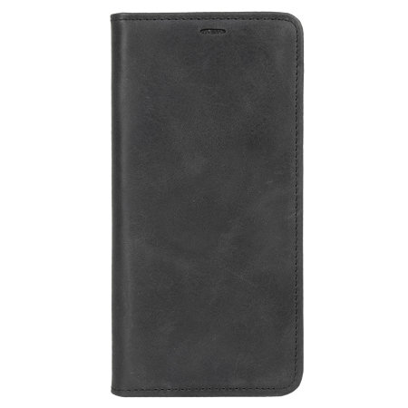 Krusell Sony Xperia 5 Genuine Leather Wallet Flip Case - Vintage Black