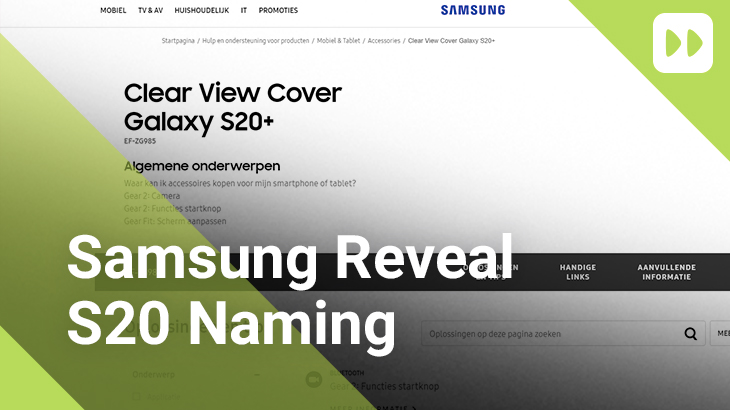 Samsung Reveal S20 Naming