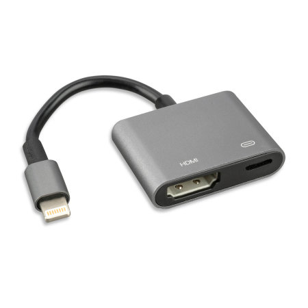 4smarts Lightning to HDMI 4K Adapter - Black/Grey