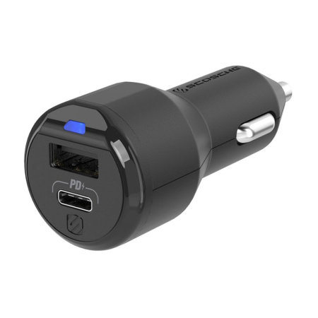 Scosche PD Dual Car Charger W 12W USB-A & 18W USB-C Charging Port